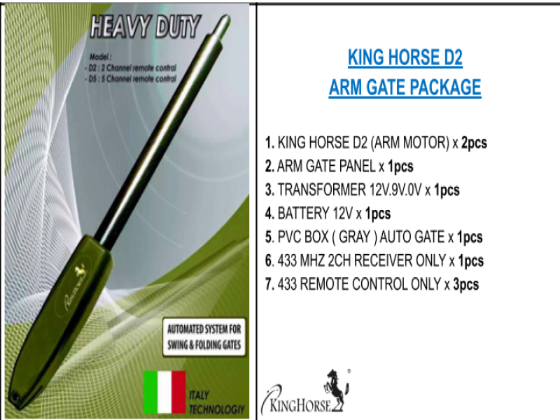KING HORSE ARM D2 ( E3 / K6 ) A/G PACKAGE
